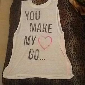 Cute simple white tank top